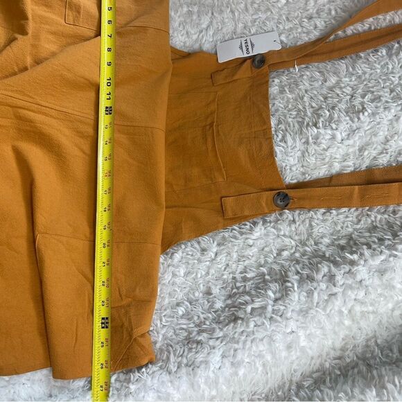 NWT YESNO Cotton Rustic brown Long Casual Loose Rompers with pockets SZ3XL - Picture 7 of 8